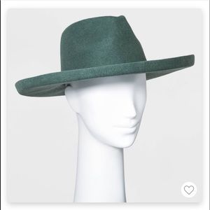 Wide Brim Felt Fedora Hat
